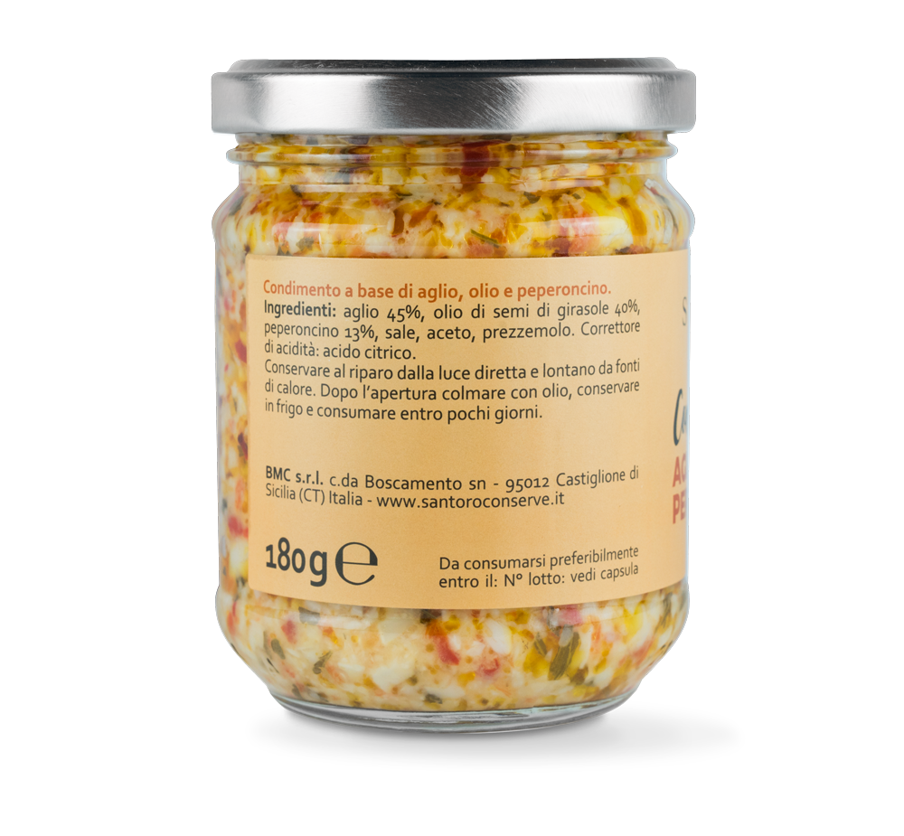 Santoro - Condimento aglio, olio e peperoncino